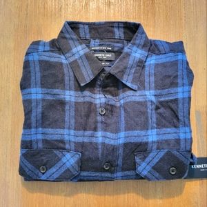 Blue Flannel Kenneth Cole Slim Fit Shirt
